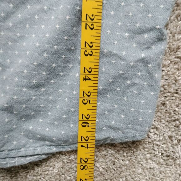 Men's Vans Long Sleeve Button Up Shirt Light Blue Tailored Fit  Sz L - Picture 4 of 6